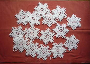 15 sztuk gwiazdki śnieżynki piankowe Trwała dekoracja Jak Nowe