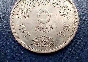 Stare monety 5 piastr 1972 Egipt