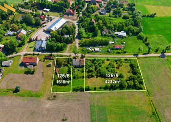 Działka budowlana 1618 m² z budynkiem, Drużno