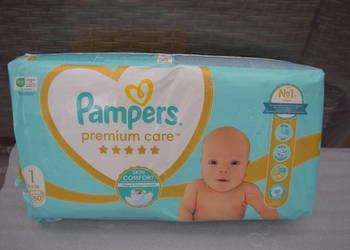 Pampersy Premium*od 2 do 5 kg*50 sztuk*Odbiór Olsztyn Dajtki