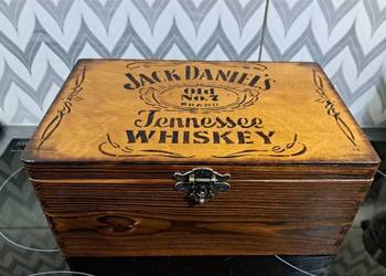 Kuferek Jack Daniels opalany
