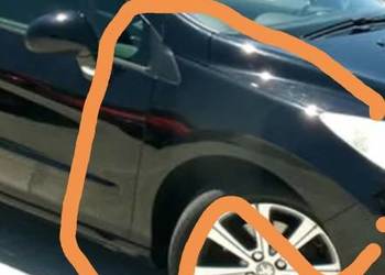 Peugeot 308 t7 czarny KTV błotnik prawy 08-13r. Trójkąt błotnika prawy