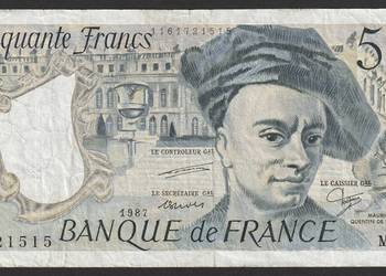 FRANCJA 50 FRANKÓW 1987 - DE LA TOUR - M