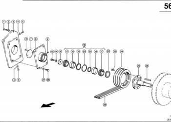 Claas Lexion 600 OBUDOWA 0006675360 (Napęd przyrządu źniwnego, z przekładn…