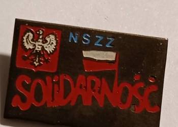stara odznaka NSZZ SOLIDARNOŚĆ logo przypinka