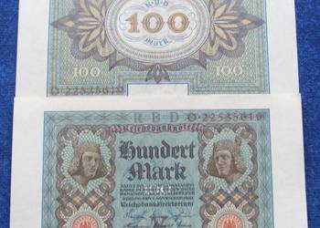 STARE NIEMCY 100 MARK 1920 ROK Kolekcjonerski - 1 szt UNC