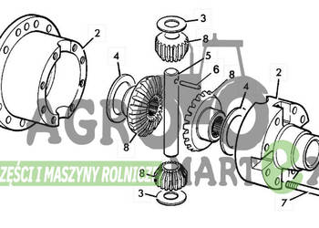 448/42210, 448-42210 DYFERENCJAŁ KPL TELESKOP JCB 448/42210, 448-42210 DYFERENCJAŁ KPL TELESKOP JCB