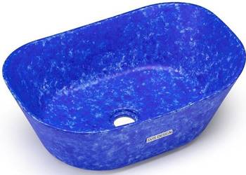 Umywalka 50 cm LIBRA BASIC – FINGER PAINTING niebieski
