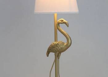 Lampa stołowa Inlight Atlas Flamingo w kolorze brązu