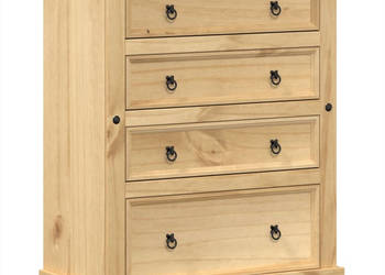 Komoda Corona 92x48x120 cm lite drewno sosnowe WM-4005675