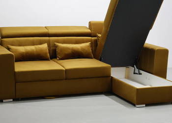 SDX  NOWOCZESNY NAROŻNIK z f.spania + pojemnik M48