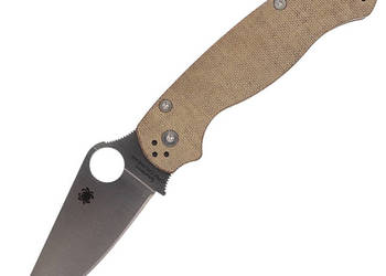 Nóż składany Spyderco Para Military 2 CPM Cru-Wear, Brown Micarta (C81MPCW…