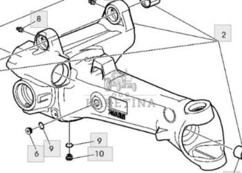 John Deere 6230 6630 Pochwa Obudowa Przedniego Napędu Prawa AL175040