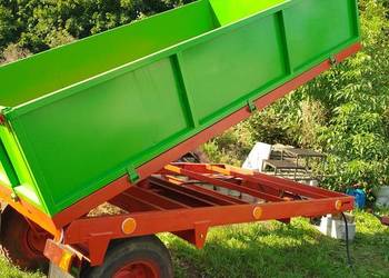 Przyczepa 1 osiowa wywrotka rolnicza 3 tony - dolny zaczep