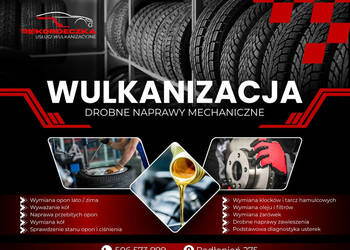Usługi wulkanizacyjne | Drobne naprawy mechaniczne | Wulkanizacja