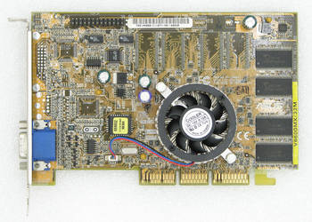 Asus V6600MX Geforce 256 NV10 32MB SDR 64bit D-SUB AGPx4 retro PC