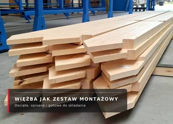 Dachy CNC - gotowe do montażu z drewna konstrukcyjnego KVH, BSH, C24