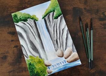 Obraz na zamówienie pastele olejne kredki akwarela rysunek szkolny konkurs