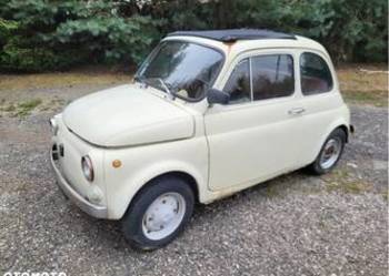 Fiat 500 F zarejestrowany . Żółte tablice
