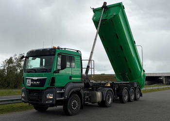 Ciagnik 4x4 Man TGS Naczepa wywrotka schwarzmiller