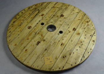 Blat z drewna, ze szpuli, 120 cm jasny, lakierowany, LOFT