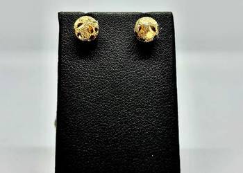 Nowe Złote Kolczyki pr. 585 1,77g Kulki