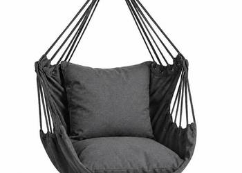 KESSER Fotel wiszący Haiti 150kg + 2 poduszki UV 360° antracytowy