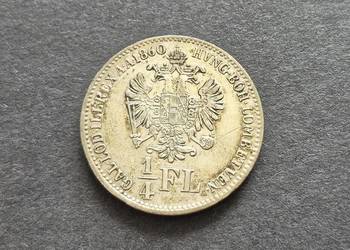 78) AUSTRIA srebro - 1/4 Florena - 1860 r. B