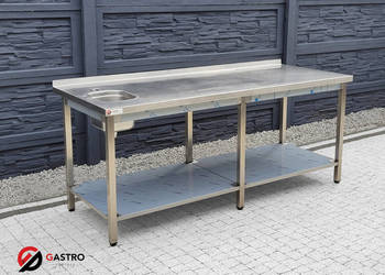 Zlew gastronomiczny 1 komorowy z ociekaczem 2050x800x850