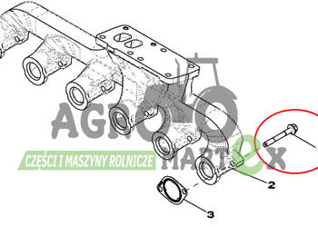 R522554 ŚRUBA KOLEKTORA WYDECHOWEGO JD