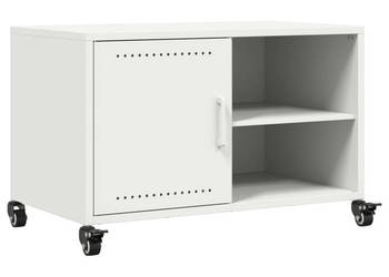 Szafka RTV biała 68x39x435 cm stal WM-846673
