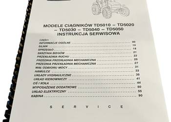 New Holland TD 5010 do TD 5050 instrukcja napraw po Polsku
