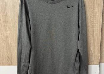 Bluzka Nike Pro Combat XL Dri fit treningowa szara logowana koszulka