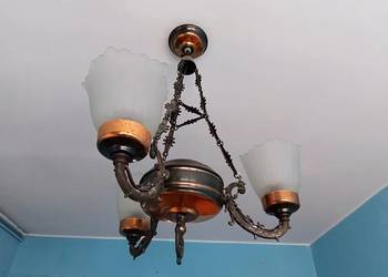 Żyrandol mosiężny