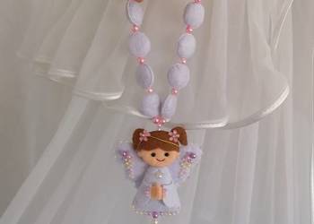 Aniołek-Różaniec z filcu/ DZIEWCZYNKA/ Handmade