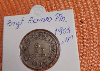moneta Brrytyjskie Borneo Północne z 1903r