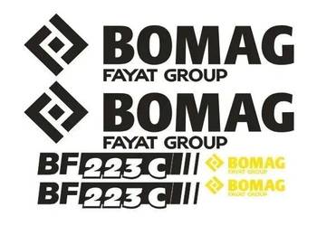 Naklejki oklejenie BOMAG BF 223 C Zamiennik