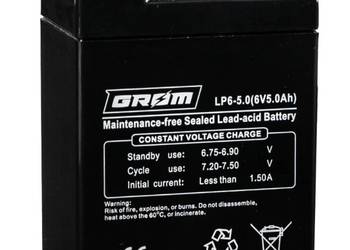 Akumulator 5.0Ah 6V GROM LP6-5.0