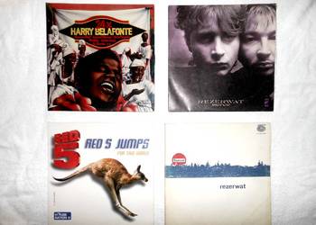 Dwa zagraniczne i dwa polskie winyle.