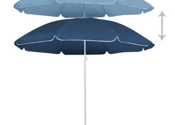 vidaXL Parasol ogrodowy na stalowym słupku, niebieski, 180 cm(SKU:315538)