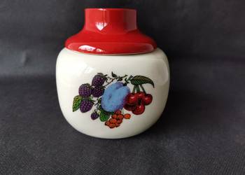 Stary pojemnik porcelana, porcelit Chodzież design PRL
