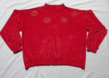 Bluza Welurowa L XL 42 44 welur bawełna oversize