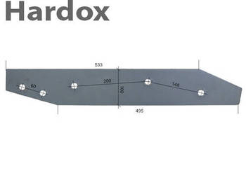 Płoza długa HARDOX 27011600/L części do pługa RABEWERK