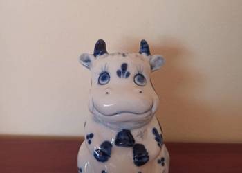 Delft Deco Solniczka pieprzniczka Krowa porcelana