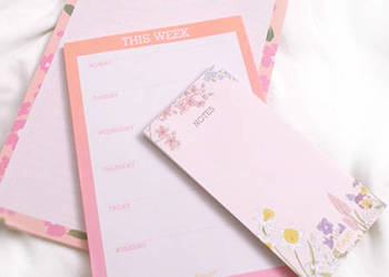 pastelowe notesy, kolorowe notesiki, pastelowe karteczki na notatki, bohoi