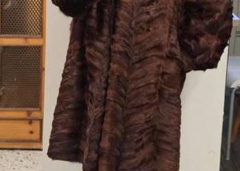 Futro naturalne z lisa lisich  łapek Vintage  XL 48 kurtka płaszczyk