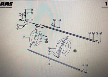 Talerz Claas Mega 370-340 Nr kat. 000 609 586 2 Nr kat. 000 609 586 2