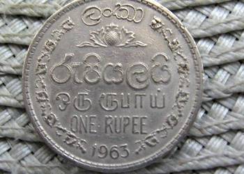 Cejlon 1 Rupia 1963r