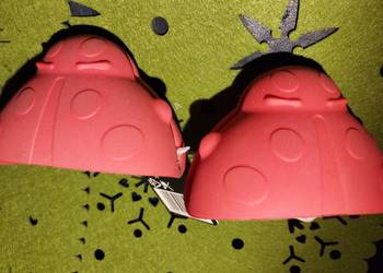 Łapki silikonowe czerwone biedronka Nowe