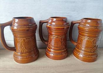 Kufle Ceramiczne Bolesławiec PRL